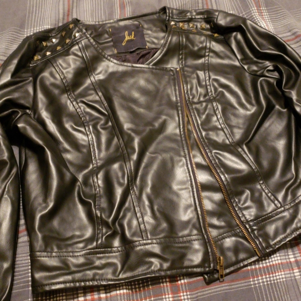 Faux leather jacket